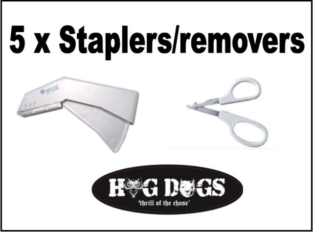 Pig Dog Staplers x 5