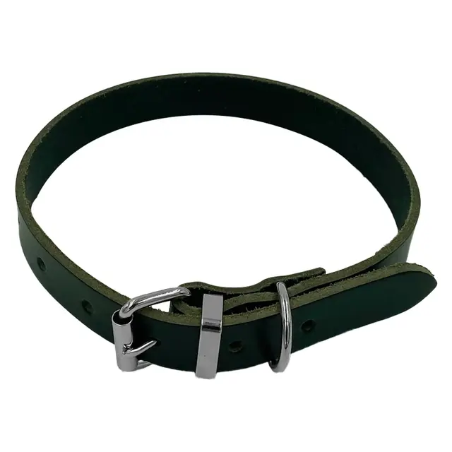 Taurus 19mm Black Leather Collar
